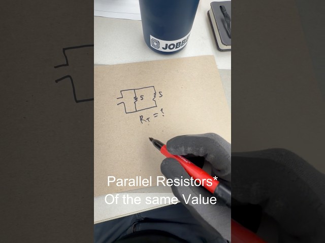 Electrical Math for Parallel Circuit with resistors of similar values pt1