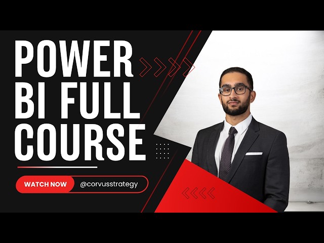 Introduction to Power BI Full Course - Build Your First Dashboard