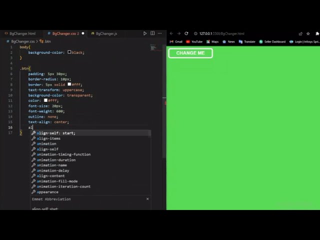 Background Changer using HTML CSS and JavaScript | CodeG