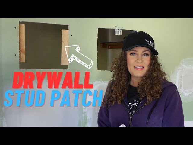 Drywall patch how to using wood for backing