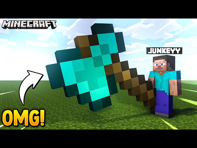 Minecraft But Items Are Very BIG!