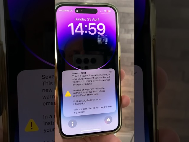 UK Emergency alert test!