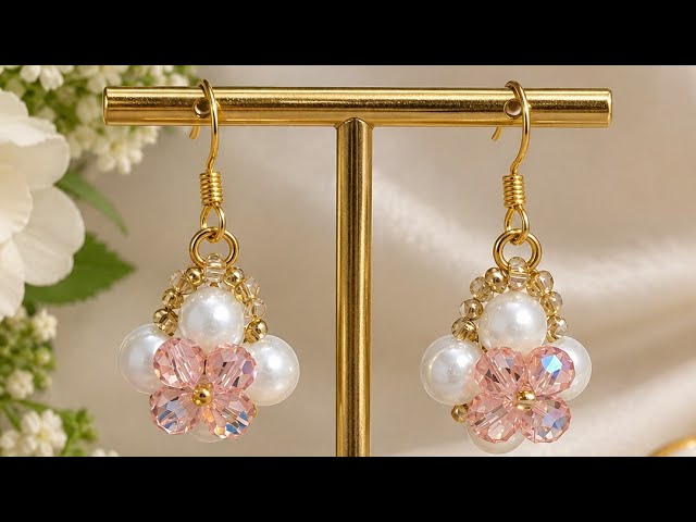 Easy Crystal Earrings Tutorial | DIY Handmade Jewelry #diy #handmade #EarringsTutorial
