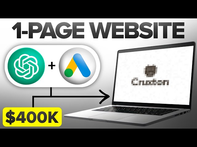 How I Built a "1 PAGE" Website Making $400K With AI Tools