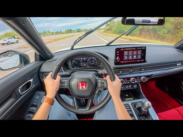 2025 Honda Civic Type R - POV Rainy Day Drive (Binaural Audio)