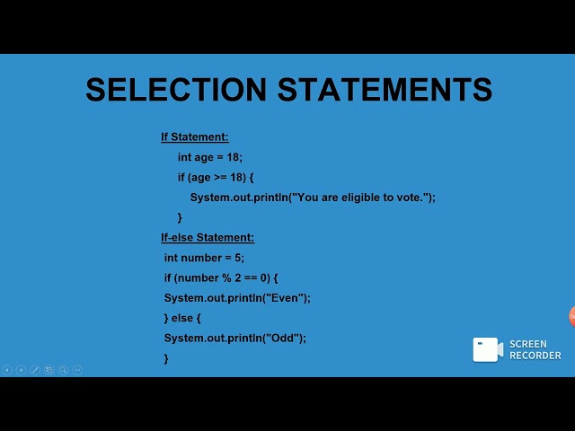 Control Statements in Java