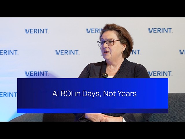 AI ROI in Days, Not Years | Verint CMO Anna Convery on Efficiency, CX and Agent Experience