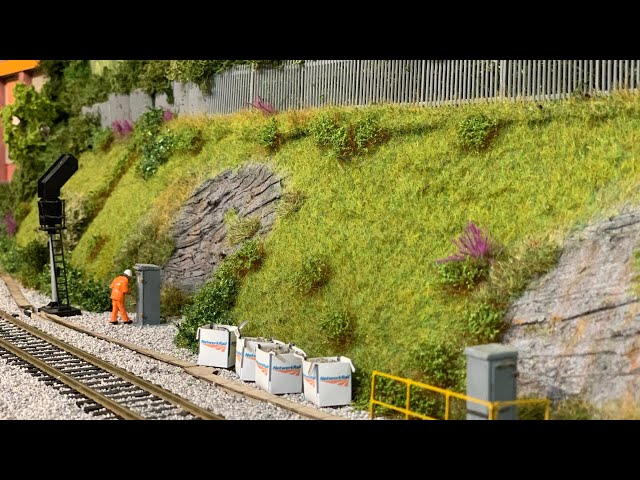 How to make embankments and scenery using static grass and bushes
