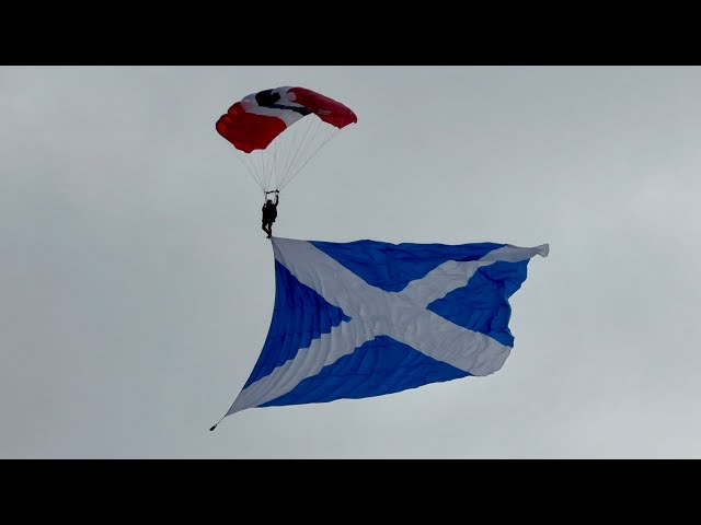 SIA26 Red Devils Parachute Team Kick Off the 2026 Scottish International Airshow Saturday Show!