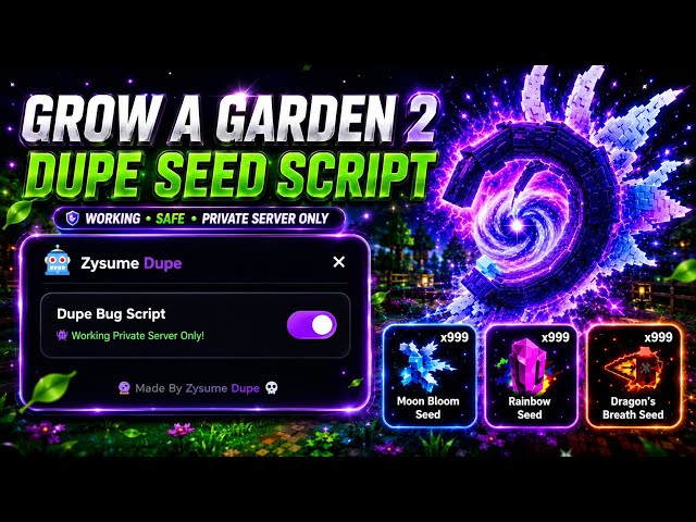 [🤑UPDATED] Grow a Garden 2 Dupe Script | KEYLESS | EASY TO USE | UNPATCHED | Roblox