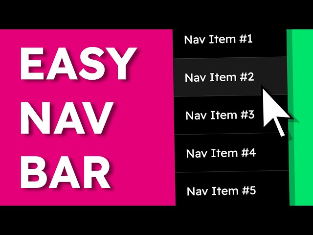 How to Create a Responsive Navbar with HTML, CSS & JavaScript