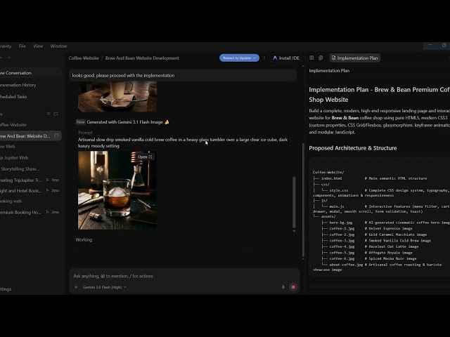 I Gave AI ONE Prompt… It Built This Website 🤯 | Antigravity AI
