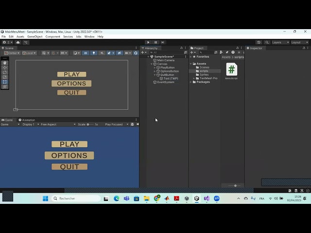 Main Menu part 1