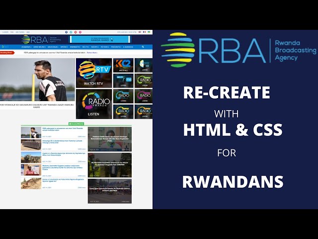 RBA Clone using HTML & CSS in KINYARWANDA