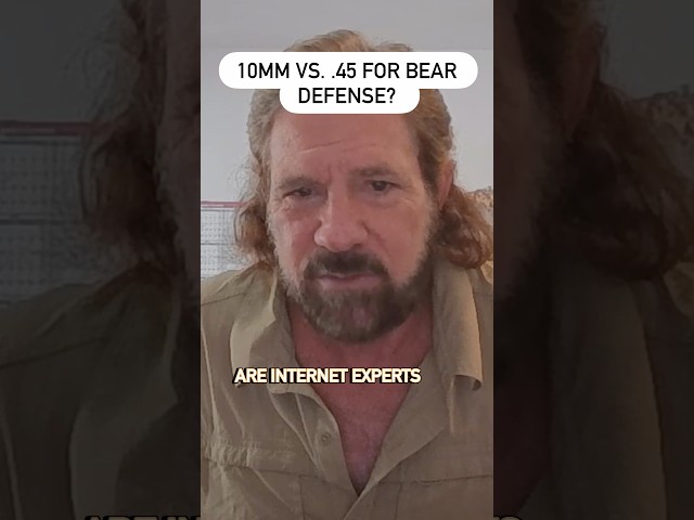 10mm vs .45 ACP for BEAR DEFENSE #pursuitwithcliff