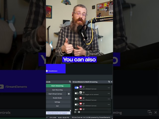 MULTISTREAM TO ANY PLATFORM FOR FREE WITH STREAMELEMENTS #multistreaming #streamer