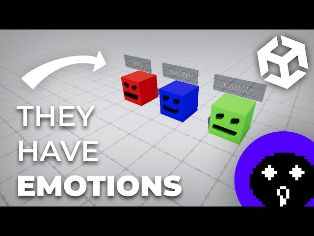 I GAVE CUBES EMOTIONS... Unity Devlog | 1