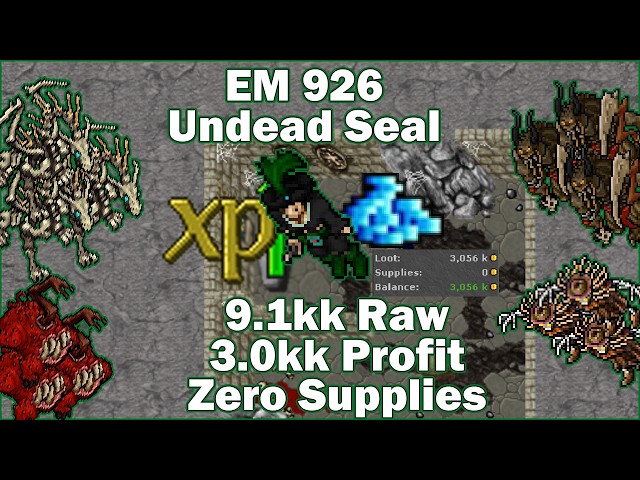 EM 930 Zero Supply Hunt Undead Seal - Tibia Monk Hunt [15.32] - Post Monk Rebalance Buff