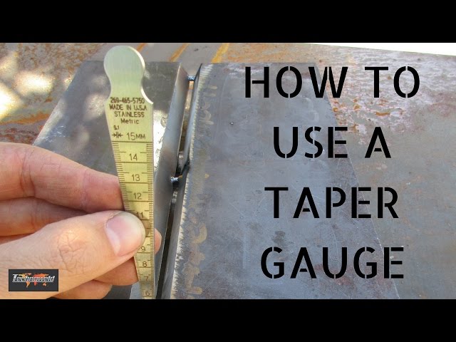 Welding inspection aid - How to use a Taper Gauge