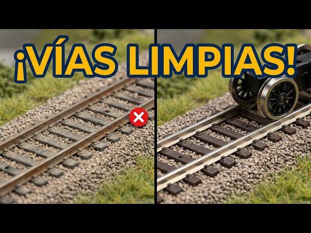 🎞️ El SECRETO para LIMPIAR las VÍAS de tu MAQUETA sin errores