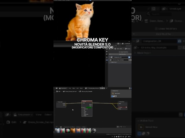 Blender 5.0 New Features (Compositor Modifier): Fast Chroma Key