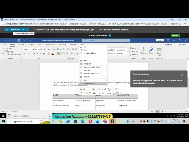 Sam Exam Word Module 01 Creating and Modifying a Flyer