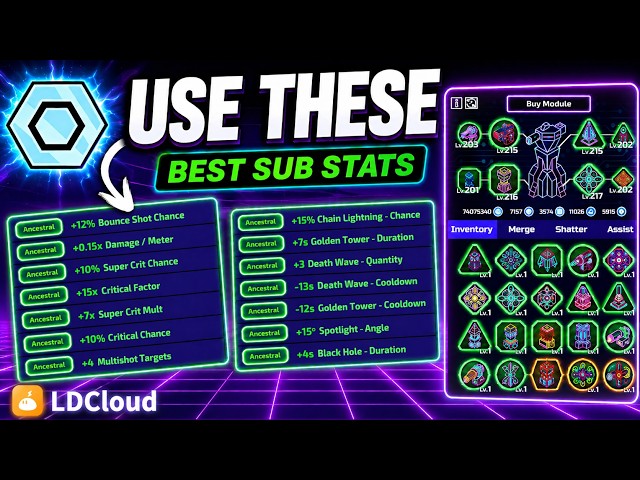 Ultimate Guide To Module Sub Stats in The Tower