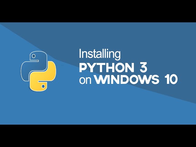 Python3: How to install python3 on windows 10 tutorial (2020)
