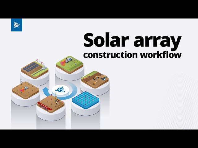 The Trimble solar array construction workflow