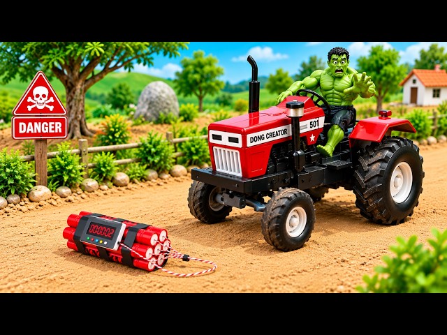 DIY Mini Tractor Trapped in a Bomb Trap | Science Project | Most Satisfying Video ASMR