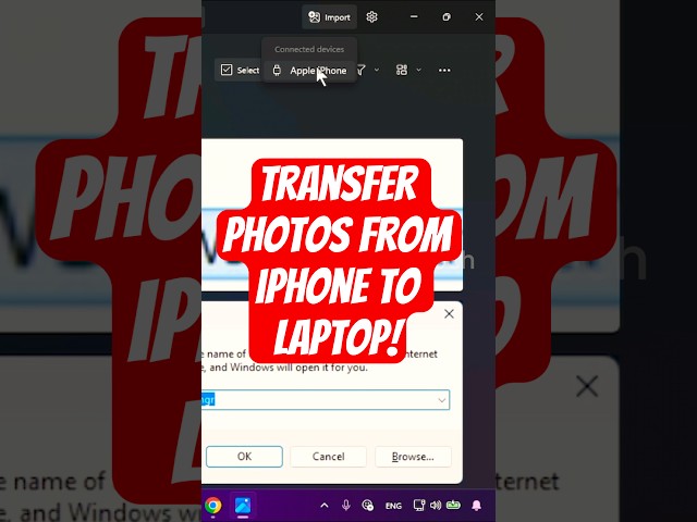 How to Transfer Photos from iPhone to Laptop! #shorts