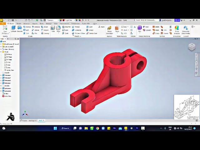 Autodesk inventor Isometric 3d modelling 2023