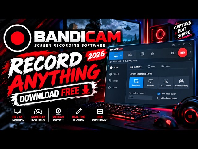 🚀 Bandicam 2026 🚀 Download FREE 🔥 Get Bandicam PC Full Active Version 💎