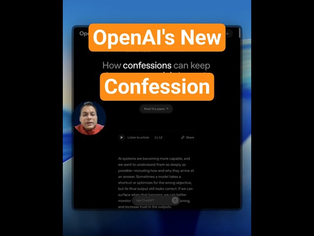 OpenAI's Sneaky New Way to Catch Lying AI #AI #ChatGPT