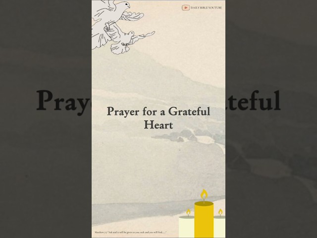 Prayer for a Grateful Heart #shorts #prayers #dailyprayers