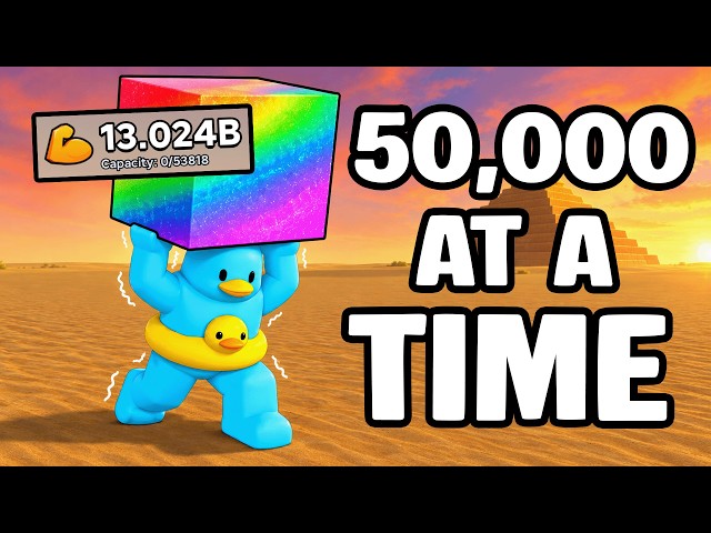 i got HIGHEST STRENGTH MULTIPLIER to CHEAT in BUILD A PYRAMID...