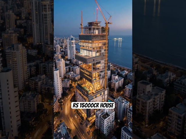 ₹15,000 Crore Antilia Timelapse. #vfx #aishorts #building