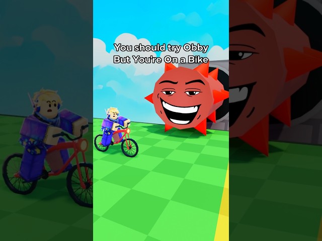 Roblox Obby But You're On a Bike #roblox #potemer #robloxedit