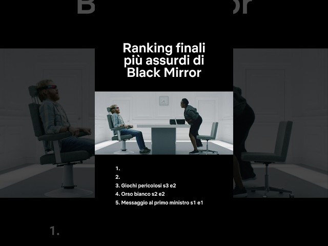 TOP 5 finali più pazzi di BLACK MIRROR