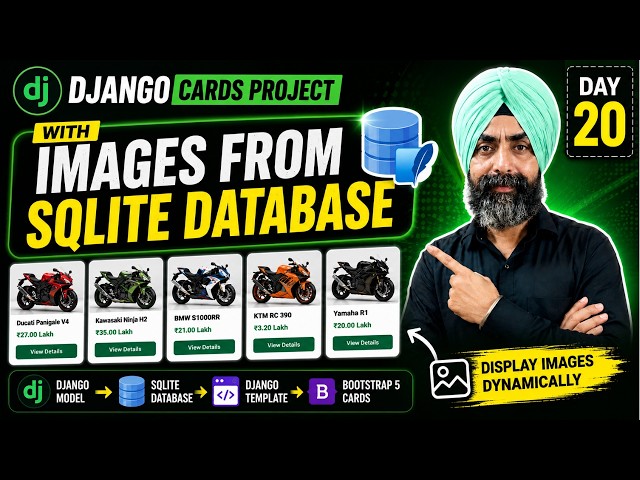 Django ImageField & Media Files | Display Database Images in Bootstrap Cards | Day 20
