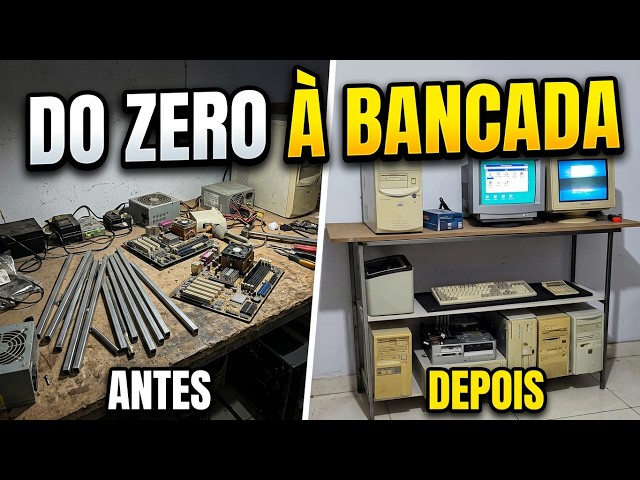 I Built a Metal Tubing Workbench for the Retro Lab