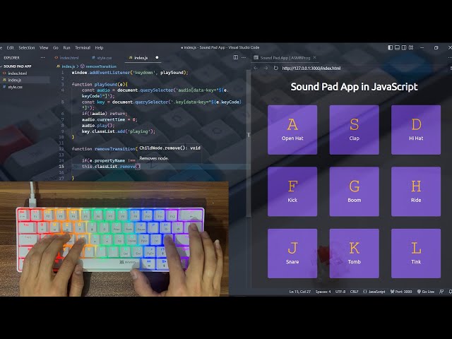 ASMR Programming - Coding Sound Pad App - No Talking
