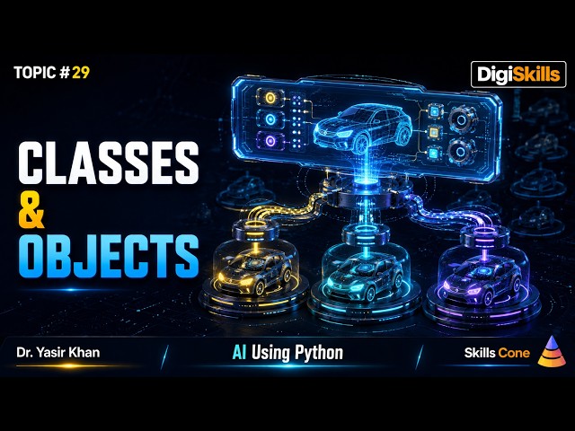 Python Classes, Objects & self | Artificial Intelligence using Python Topic #029 - Skills Cone