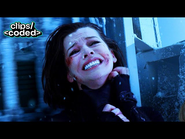 resident evil: retribution (2012) - jill hunts alice under the red queen’s orders