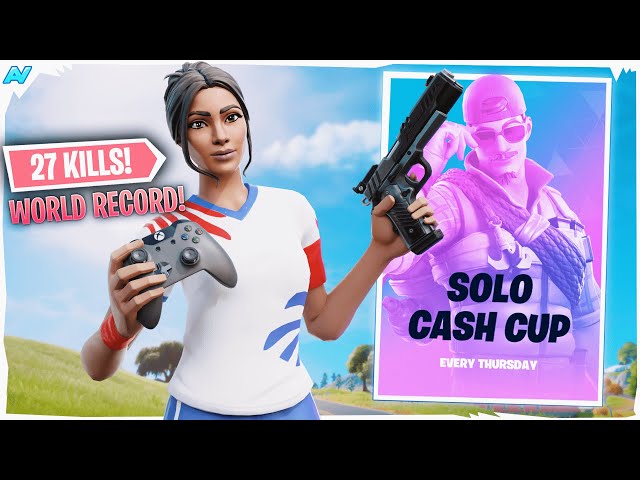 INSANE 27 Kill Cash Cup Game on 70 PING (Controller World Record)