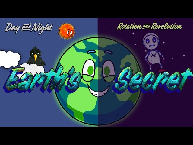 Earth's Big Secret! | Rotation & Revolution Explained for Kids | Day and Night