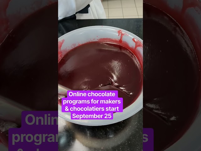 Online chocolate programs start September 25 #beantobar #chocolatier