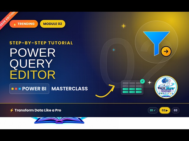 Power BI Power Query Editor Tutorial (Module 02) — Transform Data Like a Pro