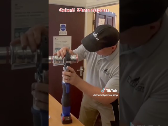 How to press 54 mm fittings