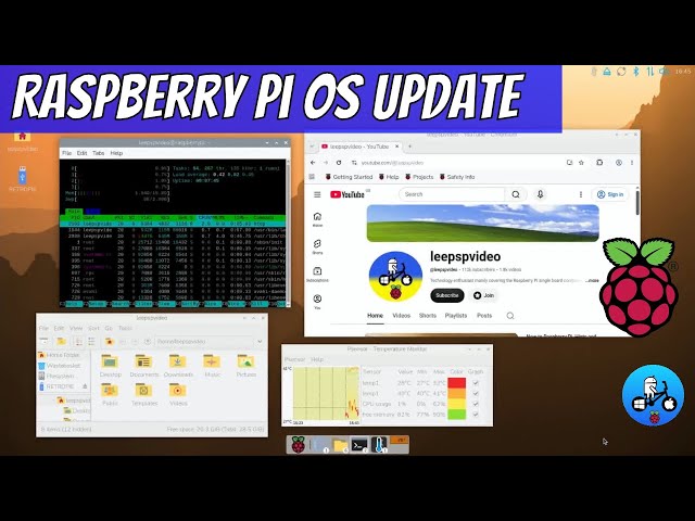 New Dock! Plus many more changes. Raspberry Pi OS Update 